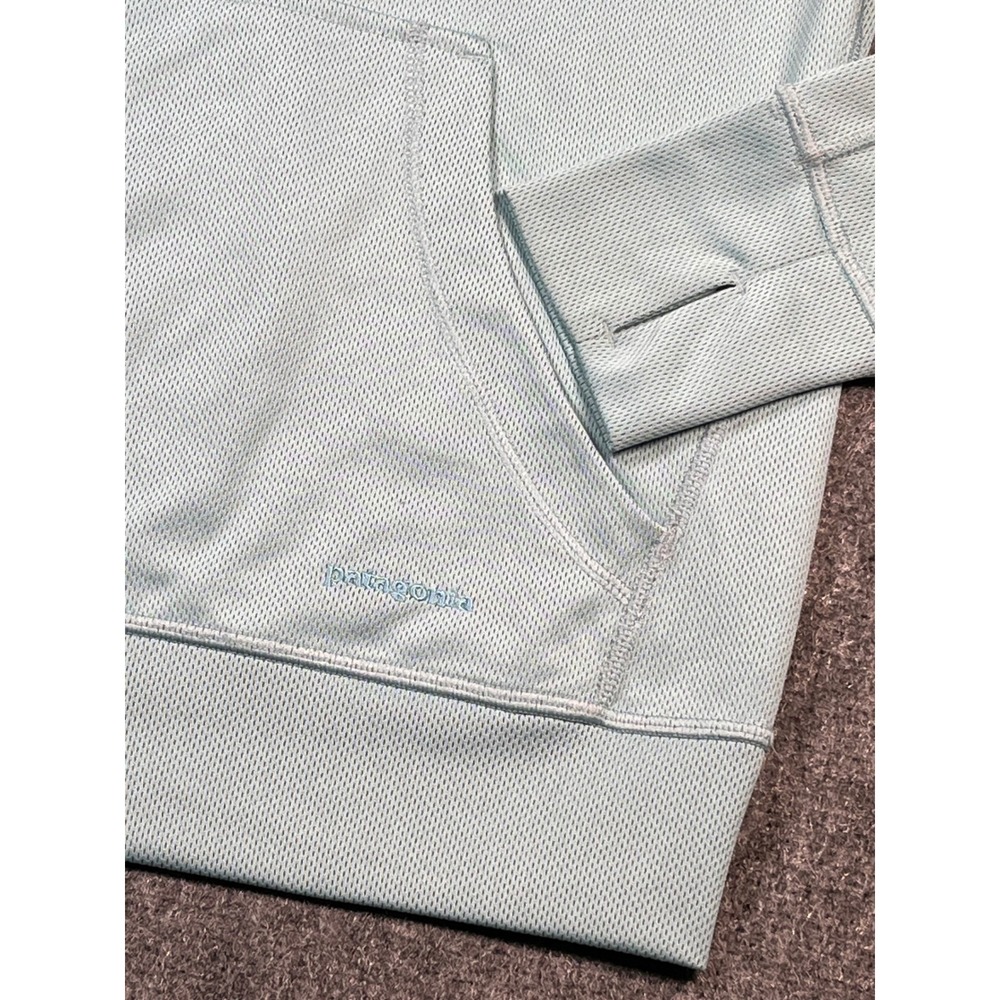 New Patagonia Hoodie‎ Pullover Light blue Polyester Thumb Hole gorp core Small